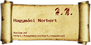 Hagymási Norbert névjegykártya